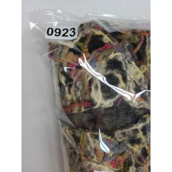 Vtg CANVASBACKS Blazer‎ Wool Boho Avant Garde Abstract Mohair Wearable Art sz 8 - Picture 11 of 11